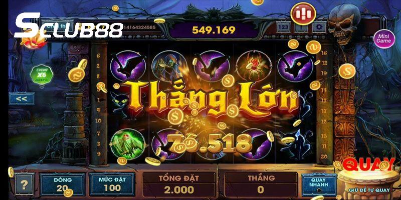 Slot game nổ hũ SCLUB88 có thành viên chơi cực đỉnh